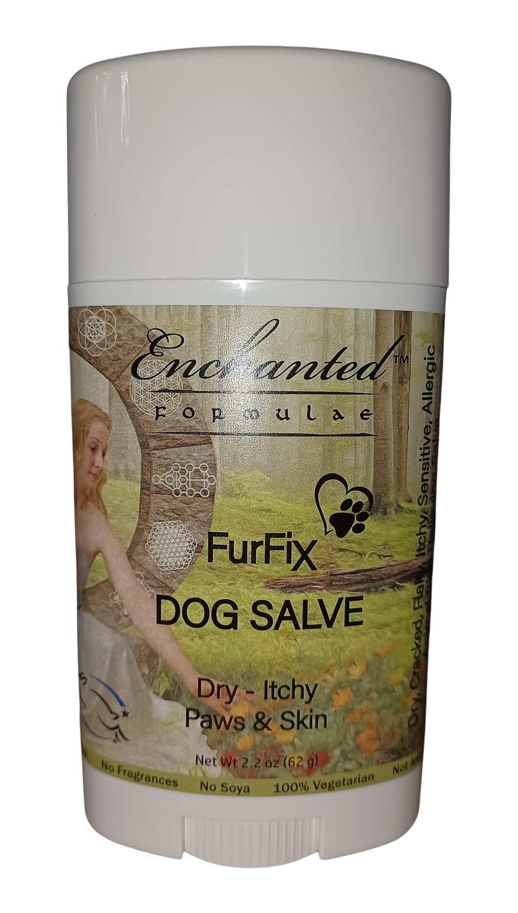 DOG SALVE FOR SKIN & PAWS, FURFIX ITCHY COAT, Dry, Flaky, Itchy, Sensitive or Allergic Animal Skin.