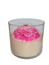Load image into Gallery viewer, FLOWER OF FRIENDSHIP, CRACKLING WOOD WICK SOY CANDLE