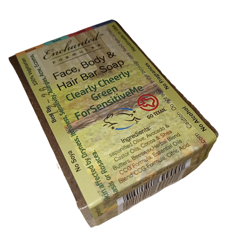 HIGHLY SENSITIVE SKIN BAR SOAP FOR FACE, BODY & HAIR; Acne, Eczema, Psoriasis, Rosacea, Allergies, Dryness, Itchiness, Sensitivity.